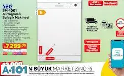 SEG 4 PROGRAMLI BULAŞIK MAKİNESİ